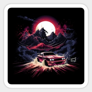 Drifting in the Moonlight by Sideways at Midnight Sticker